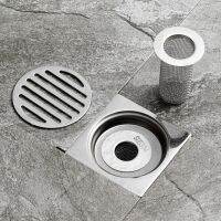 Drain Grates Floor Drain Filter Bathtub Kitchen Anti-clog Bath Stopper Bathroom Reusable Silver Stainless Steel Traps Drains