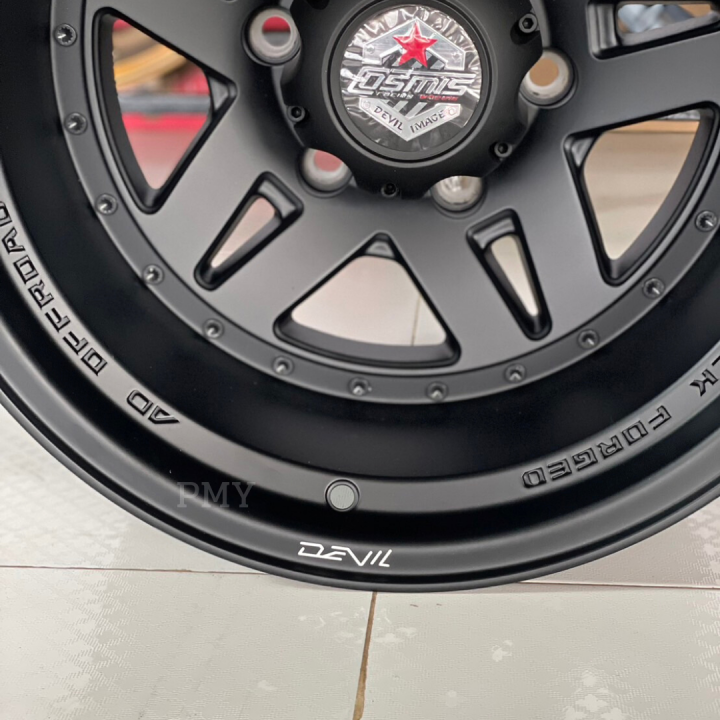 ล้อแม็กขอบ-16x10-00-6รูx139-7-et-44-ยี่ห้อ-cosmis-รุ่น-ad-v1-สีดำด้าน-ราคาต่อ1วง-ขายยกชุด4วง-สายออฟโรด-ล้อล้น