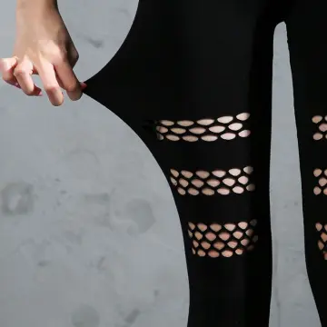 Women Smooth Shiny Pencil Pants Leggings Skinny Trousers See-through Yoga  Pants