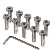 【hot】 10pcs M5 304 Hexagon Socket Short Cap Screw Bolts for