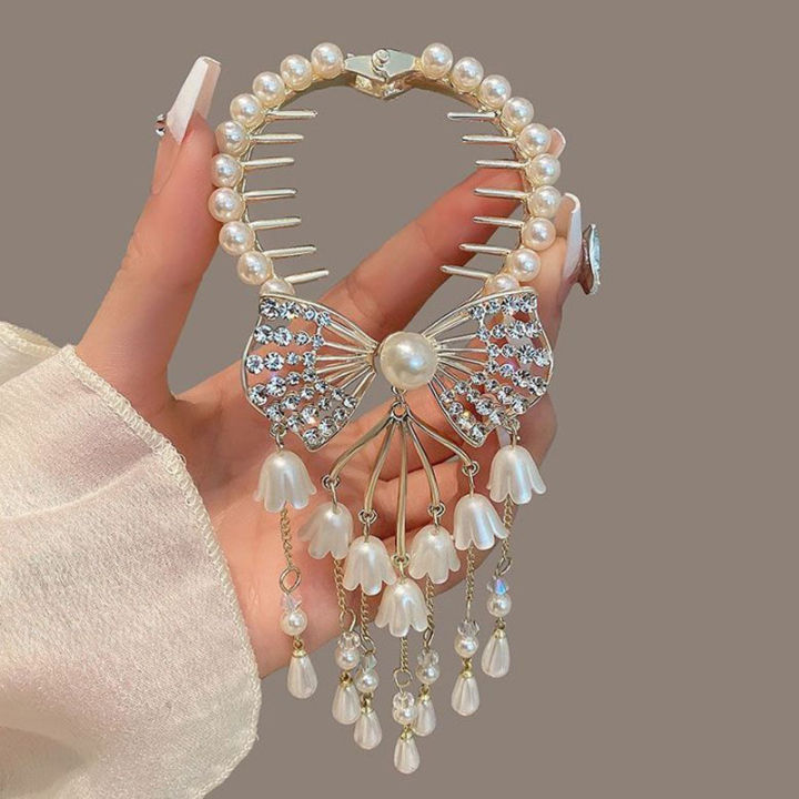 enchanting-rhinestone-hairpin-luxe-beaded-hair-chain-exquisite-pearl-hair-clip-glamorous-crystal-headband-ornate-gem-hairpin