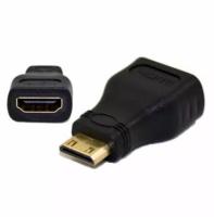 ข้อต่อแปลง HDMi Female to Mini HDMi Male F/M Adapter 1080P (สีดำ) 1ชิ้น