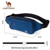 CAMELCROWN กระเป๋ากระเป๋าซิปกีฬากล่องใส่ของเอนกประสงค์กระเป๋าคาดอกสำหรับวิ่งน้ำหนักเบากลางแจ้งกันน้ำใส่กระเป๋าโทรศัพท์