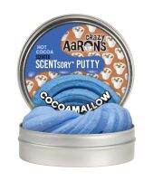 Crazy Aarons Thinking Putty พัตตี้ รุ่นมีกลิ่นหอม SCENTsory -  COCOAMALLOW ขนาดกระปุก 2.75 นิ้ว กลิ่นเตรื่องดื่มโกโก้ร้อน สีฟ้า ดินน้ำมันวิทยาศาสตร์ ไม่มีวันแห้ง เด้งได้ ปั้นได้ ไม่ใช่สไลม์ มี มอก. ของเล่นเด็กโต ของเล่นเด็กเล็ก ของเล่นผู้ใหญ่