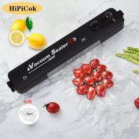 HiPiCok Electric Vacuum Sealer Packaging Machine 220V Household Food Vacuum Packer Film Sealer Including 10Pcs Food Vacuum Bags