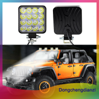 dongchengdianzi ไฟ16LED ทำงาน48W สำหรับรถยนต์ ATV ไฟตัดหมอกขับขี่ออฟโรด12V 24V