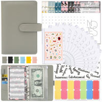 Money Ledger Notebook Pu Binder Cash Loose-leaf Budget Book Color A6 Hand
