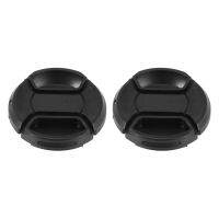 2X Univeral 49mm Center Pinch Front Lens Cap for DSLR Camera