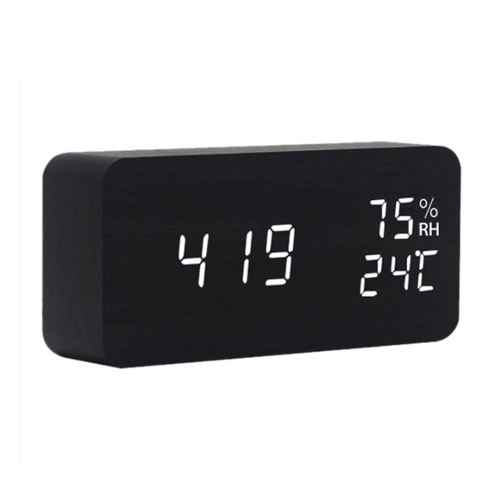 worth-buy-นาฬิกาดิจิตอลตั้งโต๊ะอิเล็กทรอนิกส์เดสก์ปดิจิตอลความชื้นนาฬิกาปลุกบอกอุณหภูมิทันสมัย