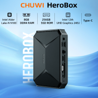 CHUWI Herbox 2023คอมพิวเตอร์ขนาดเล็ก Windows11คอมพิวเตอร์ขนาดเล็กทั้งหมดในหนึ่งคอมพิวเตอร์เดสก์ท็อปเครื่องคอมพิวเตอร์ขนาดเล็กพิเศษ Intel Alder Lake-N N100โปรเซสเซอร์8GB LPDDR5 256GB SSD WIFI6ขยายได้2TB บลูทูธ /Wifi/ BT5.2/วิดีโอ4K /Vesa