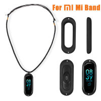 Necklace Pendant Holder For Xiaomi Mi Band 4 Bracelet Rubber Necklace With Holder Cover For Xiaomi Mi Band 4 Smart Accessory