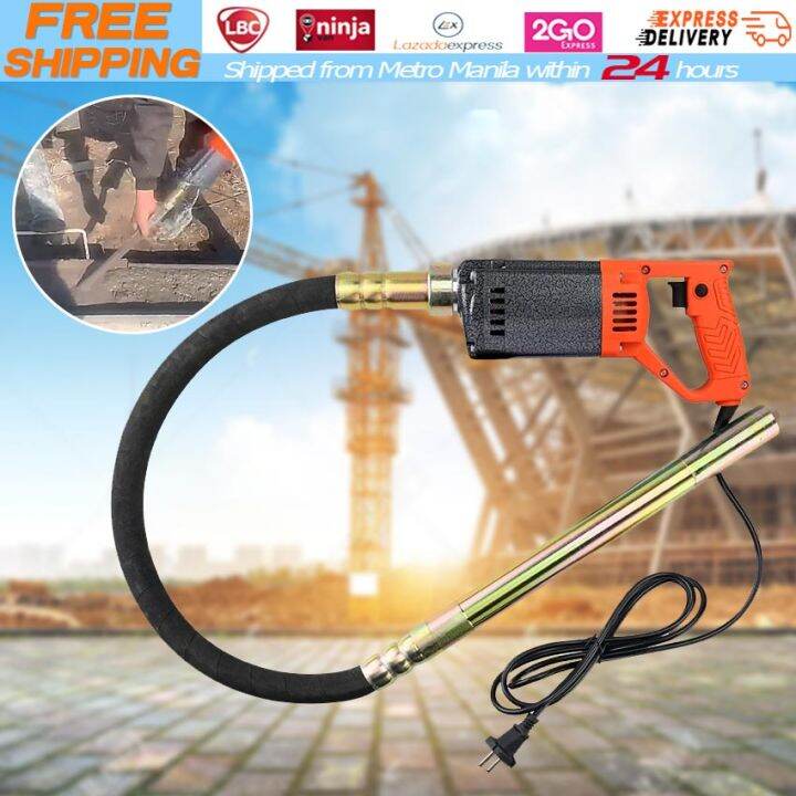 Electric Concrete Vibrator 35mm Handheld Cement Soil Mixer Bulitin