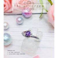 TSGjewelry?แหวนเงินแท้925 ชุบทองคำขาว?พลอยแท้ ? รุ่น NR9344