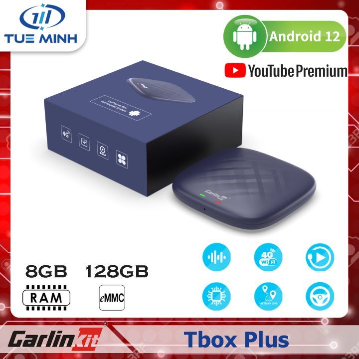 Android Box Carlinkit Tbox Plus - Ram 8GB, Bộ nhớ trong 128GB