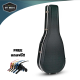 ฮาร์ดเคส กีต้าร์โปร่ง 41 นิ้ว วัสดุ ABS อย่างดี สีดำ รุ่น H-WC-500 Hardcase For acoustic guitar แถมฟรี คาโป้ 1 ชิ้น (พร้อมส่ง)