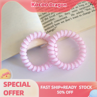 Kocoo ที่คาดผมผู้หญิงเปลี่ยนสีเจลลี่สีใสสายรัดผมหางม้าอุปกรณ์เสริมสำหรับผมโทรศัพท์แบบเกาหลี