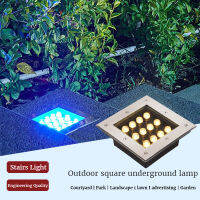 Colorful Terrace Garden Underground Light Step Deck Stairs Light Waterproof Outdoor Path Lights Flooring Garden Decoration 3W 4W