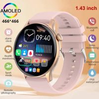 นาฬิกาสุขภาพ 2023 Bluetooth Call Women Smart Watch AMOLED Full Touch Fitness Trackers IP68 Waterproof Men Smartwatch Lady Clock for Android IOS