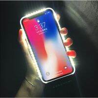 【Enjoy electronic】 LED FlashCasesFor iPhone 13Pro Max 11 12 Pro  X XS MAXSelfieLight 11 Pro  7 8 plus 12 Pro Max Phone Case Cover