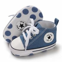 COD DSFGERERERER Canvas Baby Sports Sneakers Shoes Newborn First Walkers Shoes Infant Toddler Soft Sole Anti-slip Shoes（0-2 Years）