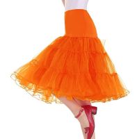 ขายดีที่สุด ioztt2023 -  Plus ขนาดแฟชั่นผู้หญิง39; S 50 39; S Chemise กระโปรง Vintage Country Rock Tutu กระโปรง Tulle สูงบัลเล่ต์ยาว Petticoat Ball Petticoat