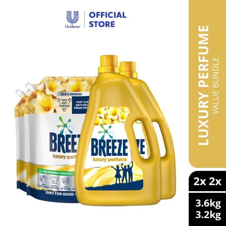 2022 Breeze Detergent Liquid Luxury Perfume 3.6kg x 2 Breeze liquid