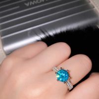 [COD] TikTok Live แหวนเพชรมอสซานสีฟ้าและสีเขียวเลียนแบบมัลดีฟส์ แหวน Starlight Queen ครึ่งหนึ่งของประเทศ