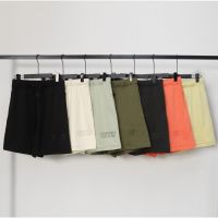 ? Plus size High Street mens and womens new FOG new fashion letter flocking printed casual shorts