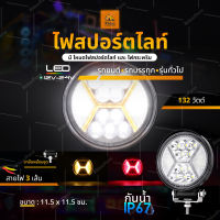 1ชิ้น ไฟสปอร์ตไลท์ LED 12V-24V ไฟกระพริบ ไฟตัดหมอก ไฟเลี้ยว ไฟเบรค ไฟถอย ไฟหน้ารถ ไฟท้าย รถบรรทุก รถยนต์  รถมอเตอร์ไซค์ และรุ่นทั่วไป (Hourglass)