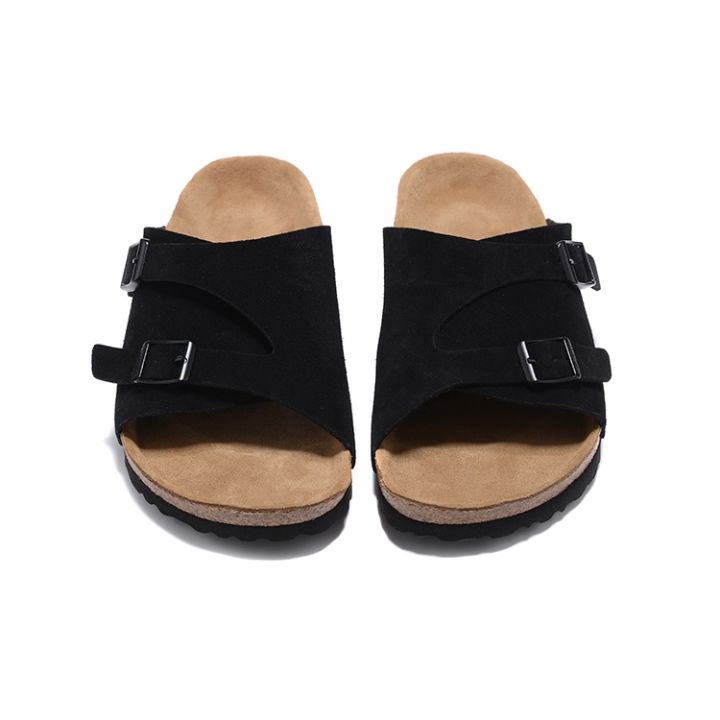 top-2023-birkenstocks-suede-classic-mens-and-womens-cork-sandals-zurich-soft-footbed
