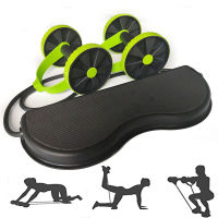 Wheel Ab Roller Double Muscle Trainer Wheel Abdominal Power resistance bands Gym Arm Waist Leg Training Fitness Exercise