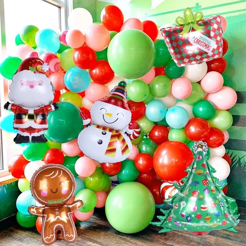 2023 Tahun Baru Balon Natal Santa Claus Dekorasi Natal Ornamen Kristal untuk Rumah Tahun Baru | Lazada Indonesia