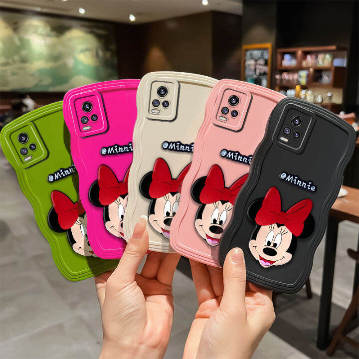 เคสสำหรับ-vivo-โทรศัพท์-jiefie-น่ารัก-minnie-v20โปร-v23e-s1โปร-s1-v9-v11i-v15-v23-v23โปร-v25โปรคลื่นขอบนุ่มปกป้องกล้อง-tpu-เคส-iphone