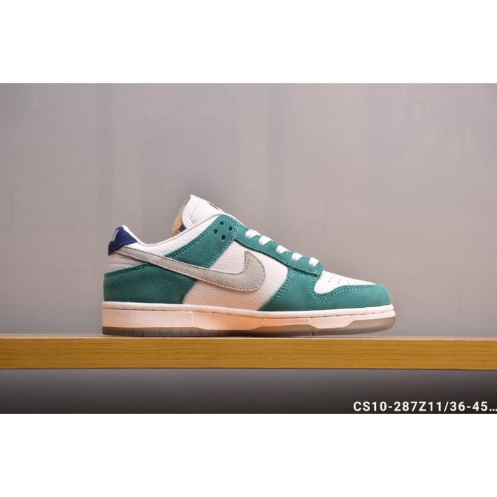 2023 HOT 【Original】 NK* S- B- Duk- Low Casual Giày Thể Thao Men Women  Sneakers Skateboard Shoes White Green 