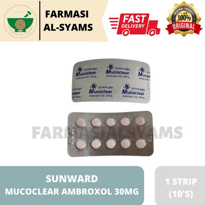 MUCOCLEAR TABLET (AMBROXOL HCL 30MG) UNTUK CAIR KAHAK | Lazada