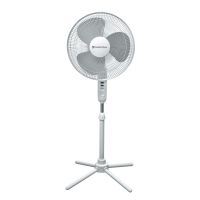 Comfort Zone CZST161BTE 3-Speed Adjustable 16 Oscillating Pedestal Fan