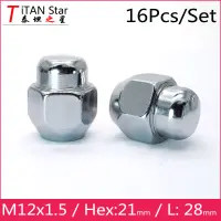 16pcs M12x1.5 52950-14140 Tyre nut Suitable fit for Hyundai I30 IX25 IX35 SONATA 8 9 Tucson Elantra MISTRA Coupe Veloster AZERA