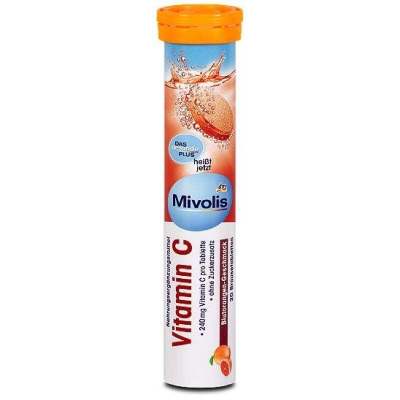 เสริมภูมิคุ้มกัน ต้านไวรัสด้วย VitaminC.​ 240mg เม็ดฟู่​ ของแท้​ จากเยอรมัน​ รส​ส้ม 1หลอด​ บรรจุ​ 20เม็ด Vitamin​240mg.ต่อเม็ด​ ไม่มีน้ำตาล