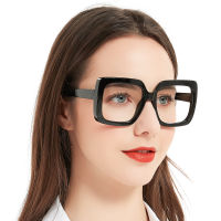 MARE AZZURO Oversized Reading Glasses Women Optical Eyeglasses Hyperopia Trendy Square Readers 1.0 1.25 1.5 1.75 2.0 2.25 2.5 3