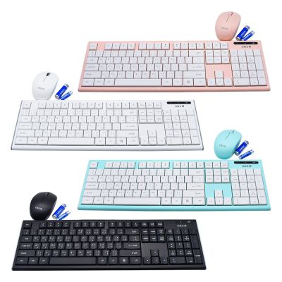 OKER ชุดคีบอร์ดเมาส์ไร้สาย Wireless keyboard mouse set รุ่น ik7500