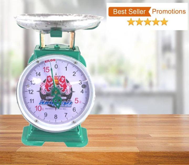 best-seller-kitchen-scales-15-kg-เครื่องชั่งสปริง-ขนาด-15-กิโลกรัม-สิงห์คู่สมอเขียว