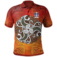 TH-POLO1-0||Dalton Sir Richard Of Althorp Through Marriage Welsh Family Crest Polo Shirt - Vintage Celtic Horsesize：XS-6XLNew product{trading up}