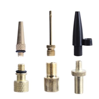 Copper Inflator Pump Nozzle Kit Presta Schrader Valve Adapter Tube Bicycle Valve Adaptors For Road MTB Fixie Bike Tire Pump