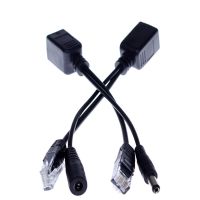 【✆HOT】 POL MALL 2คู่/ล็อตชุดสายอุปกรณ์ในการแยกไฟ &amp; หัวฉีด PoE AdapterPassive ที่แยกสายไฟไฟฟ้าผ่านสายอีเธอร์เน็ตสำหรับกล้อง IP