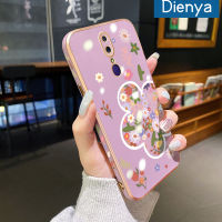 เคส Dienya สำหรับ OPPO F11 Pro เคส A9x 2019 A9ลายการ์ตูนน่ารักดอกไม้สีสันสดใสและสวยงามแบบนิ่มนิ่มขอบสี่เหลี่ยมเคสมือถือกันกระแทกเคสซิลิโคนฝาหลังเคสกันกระแทกกล้อง