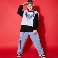 [COD] Childrens hip-hop girls handsome children hiphop loose costumes suit female