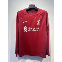 ❆❁ [Ready Stock] 22/23 Liverpool Home kit Fan Issue Football Shirt ＃11 Salah Jerseys customised Long sleeve