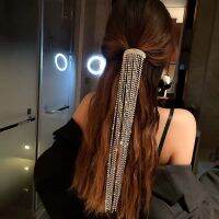 Lucky spring กิ๊ฟหนีบผมเพชร สไตล์เรียบหรู สำหรับผู้หญิง Chic hair clip girls hairpin ponytail hair clip Korean jewelry hairpin