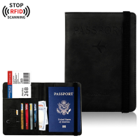 Hangyun กระเป๋าใส่ซิมการ์ด,กระเป๋าหนังสือเดินทาง RFID Dompet Travel อเนกประสงค์สามารถใส่ซิมการ์ดได้เคสหนังซองใส่หนังสือเดินทาง