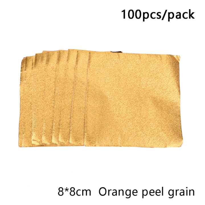 100pcs-pack-golden-aluminum-foil-candy-chocolate-cookie-wrapping-tin-paper-party